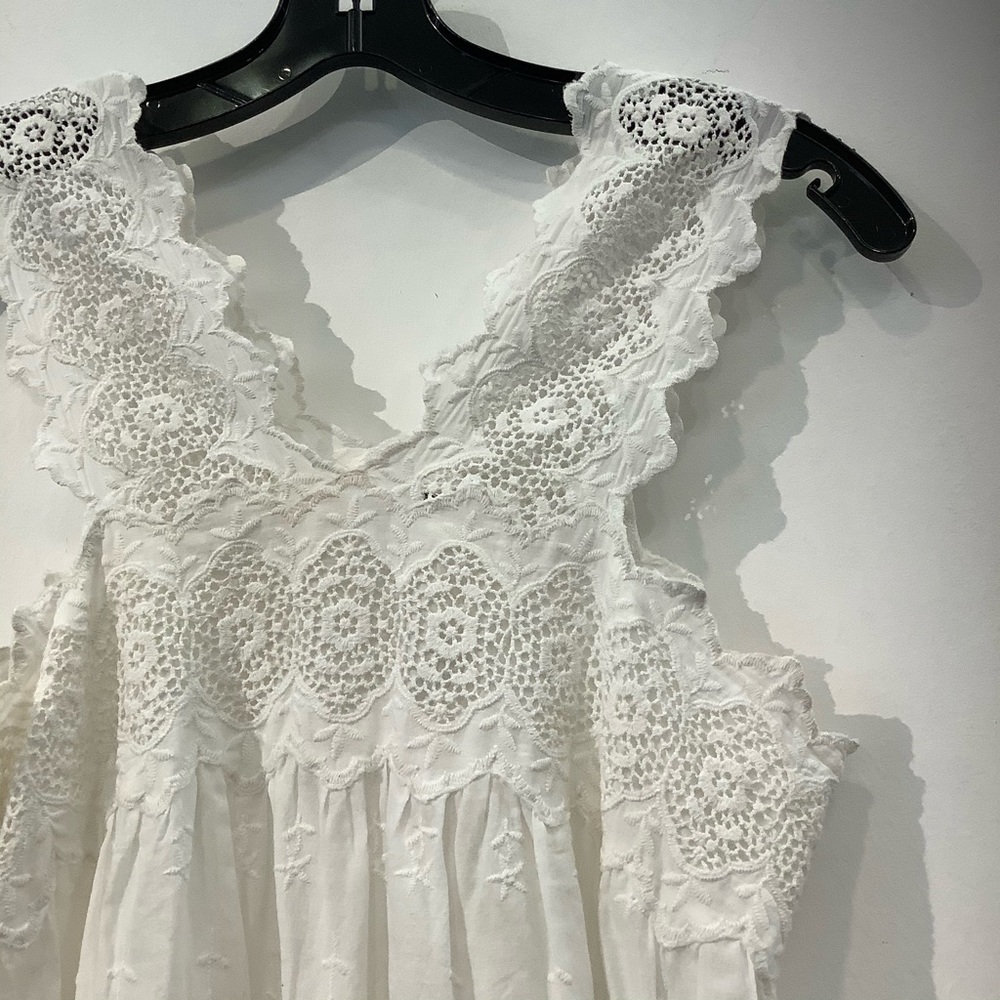 Ulla Johnson White Lace Cotton Blouse - Picture 9 of 11